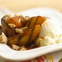 Upside-Down Ginger-Pecan Peach Pie