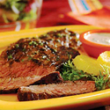 Grilled Skirt Steak with Creamy Citrus Sauce